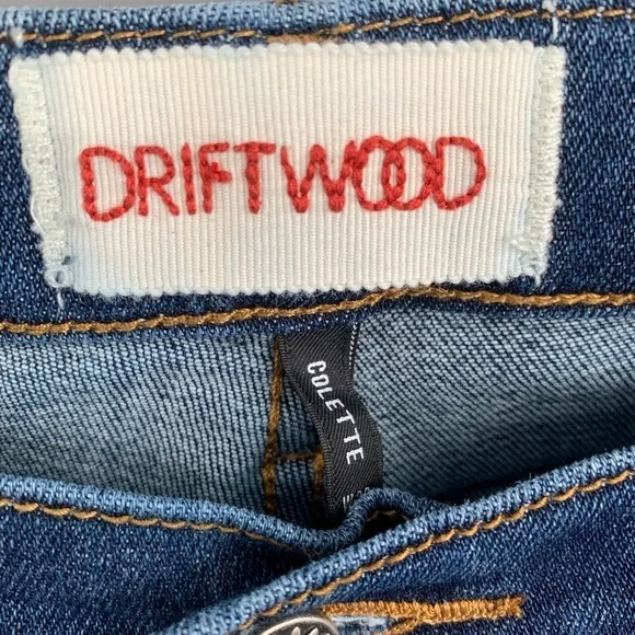 DRIFTWOOD Colette In Canary Jeans Embroidered Boho